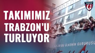 Trabzonspor U19 Takımı Trabzonsporda Tur Atıyor İşte O Görüntüler