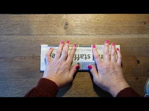 ASMR | Newspaper Page Turning | Paper Folding Sounds | no talking