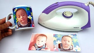 How to Print Your Favourite Photo on Mug at home  DIY Using Electric Iron
