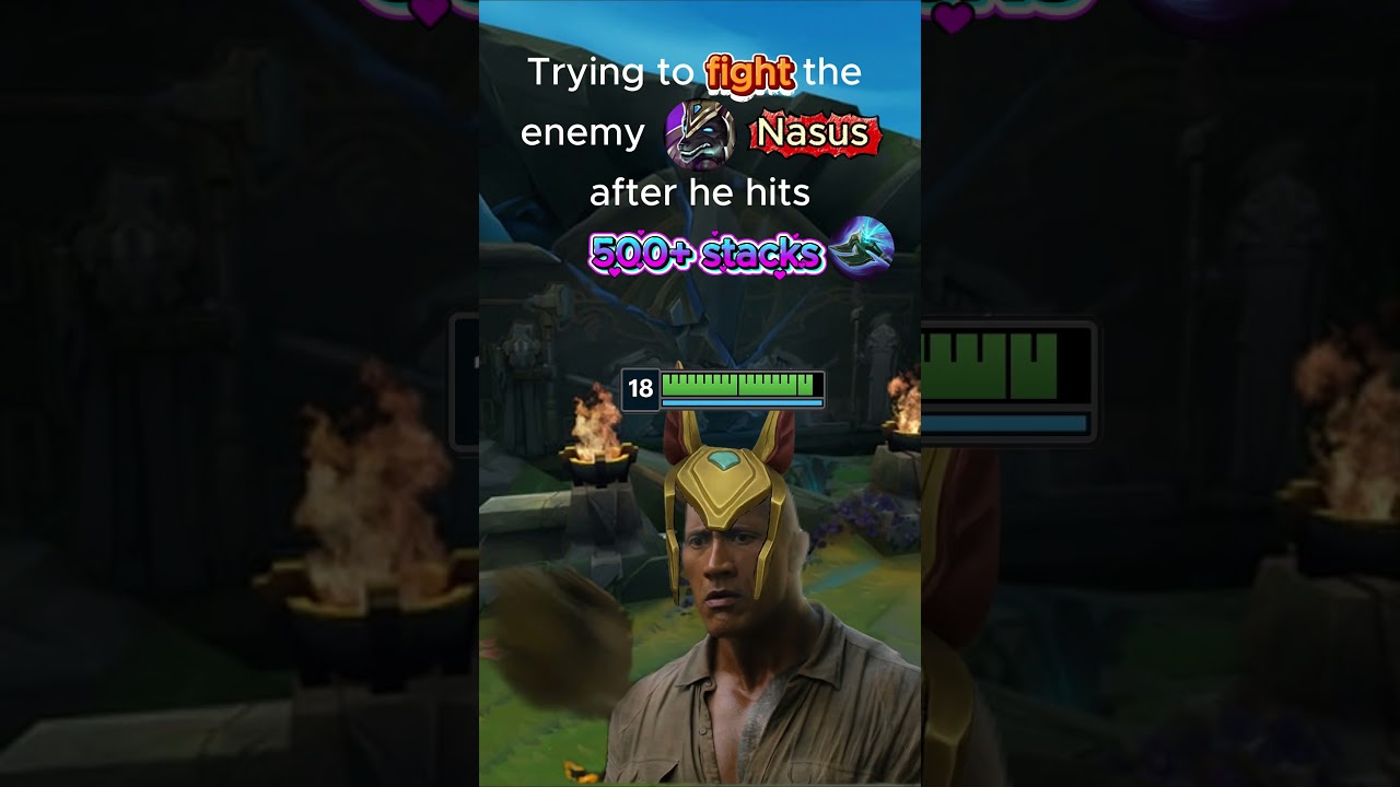 Trying to Kill a 500+ Stack Nasus Be Like...