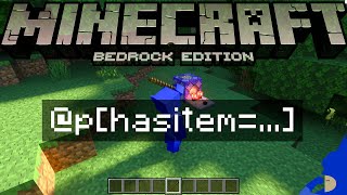 Comment utiliser le HASITEM sur Minecraft Bedrock  [CommandBlock]