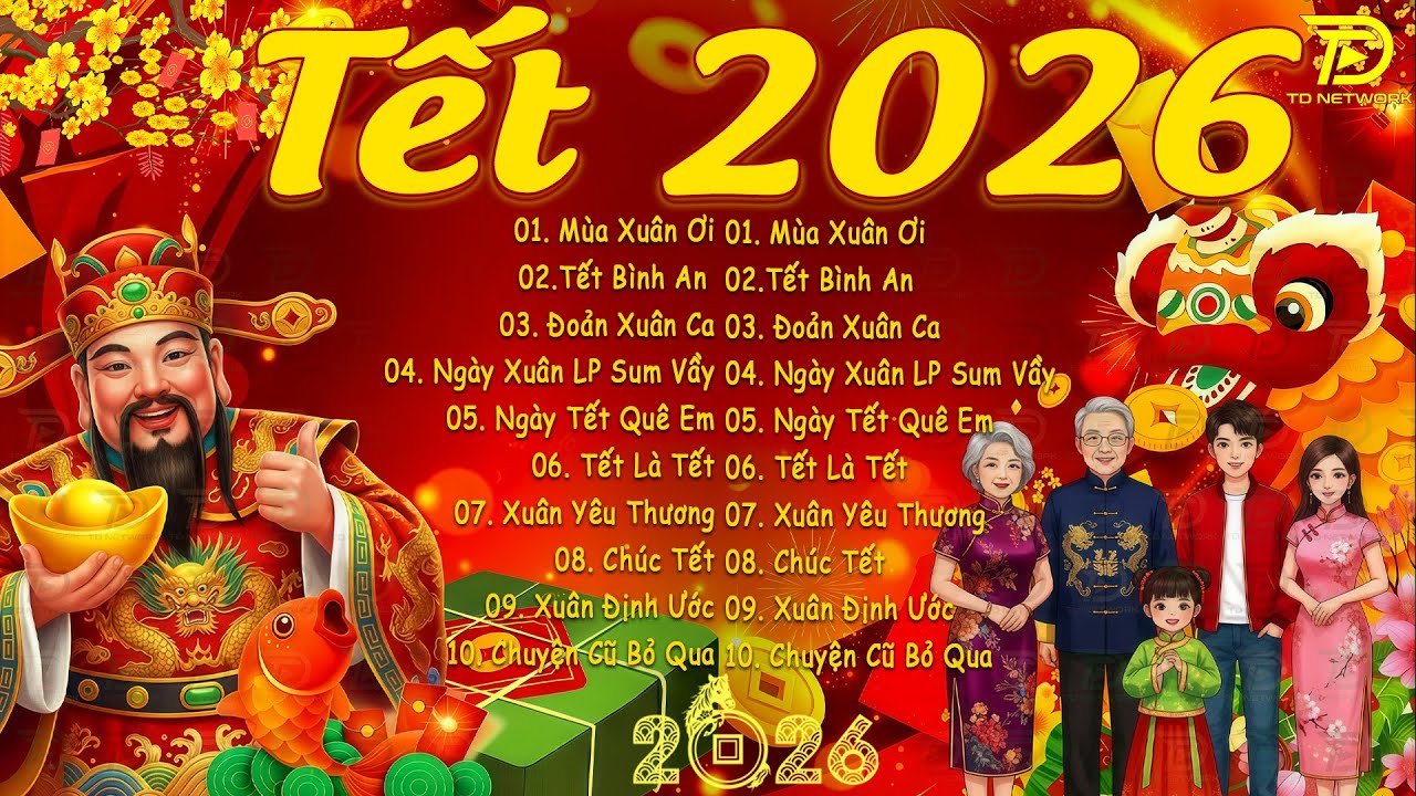 Nhạc Tết 2026 EDM Hay Nhất - 15 Bản Nhạc Xuân 2026 REMIX Mở Nghe May Mắn Cả Năm - Chào Xuân Bính Ngọ