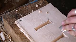 Sarah Goss woodcarving Serifs for letters and numbers how to carve
