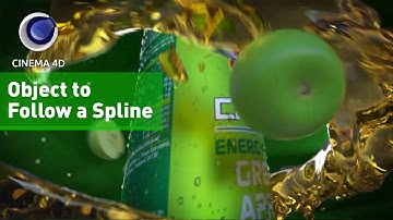 Cinema 4D Tutorial (Object to Follow a Spline) #03