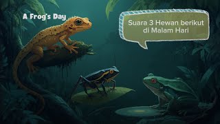 SUARA TOKEK, KODOK, DAN JANGKRIK di Malam Hari
