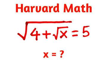 United States | A Nice Radical Math Problem | Maths Olympiad |