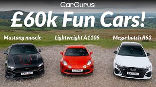 Fun Cars for 60K: Alpine vs Mustang vs RS3