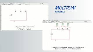 Measuring Voltage and Current in a Simple Series Circuit Using Multisim