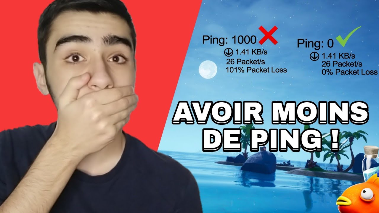 COMMENT AVOIR MOINS DE PING SUR FORTNITE ! (GAGNÉ EN FLUIDITÉ & AVOIR