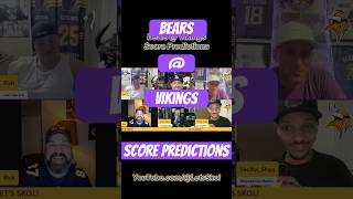 Chicago Bears @ Minnesota Vikings Score Predictions! #skol #vikings #bears #nfl #football