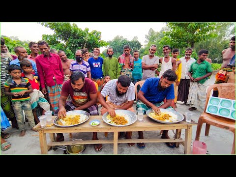 গরুর মাংস ও ভাত খাওয়ার হাডাহাড্ডি লড়াই দেখুন - Beef Meat eating challenge