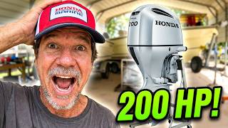 Honda Marine Wins | Mounting the Outboard Motor #boat #marine #fishing #fish #diy