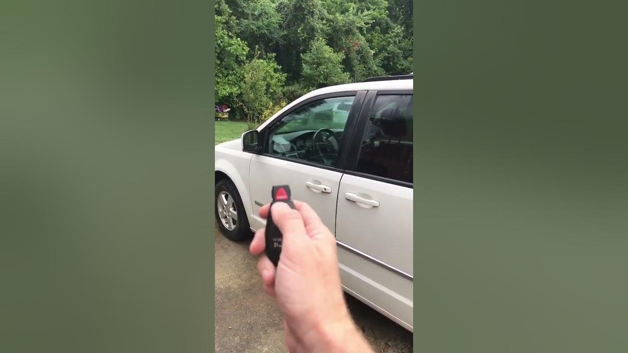 Dodge caravan window roll down trick with key fob