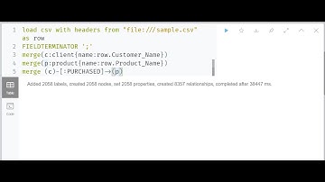 Import CSV to Neo4j