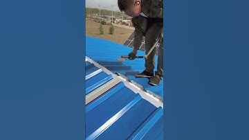 PU Zinc roof installation process #goodtools #smartwork