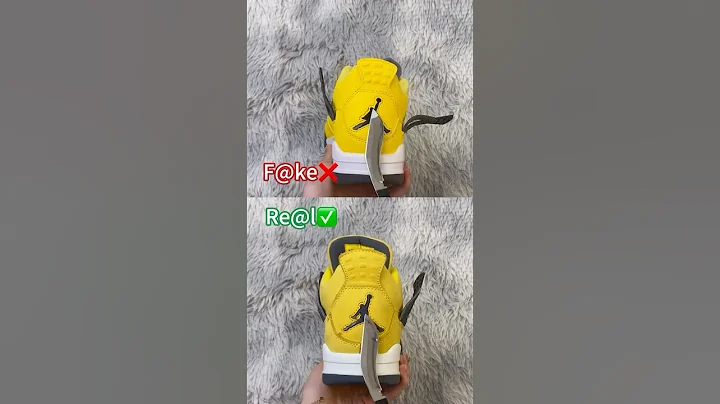 Real Vs Fake Lightning Jordan 4 #shorts #sneakerhead #viral