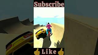 ZEROS CYCLE VS GOLDEN SUPERCAR👍RACE CHALLENGE | #indianbikedriving3d #shortsfeed #shorts #viral #new