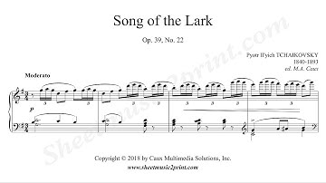 Thumbnail of Tchaikovsky : Song of the Lark, Op. 39, No. 22