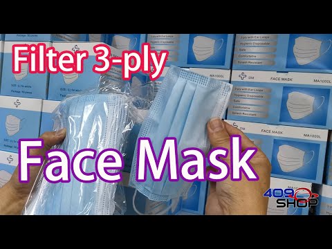 Filter 3-ply Disposable Face Mask Personal protection dust-proof Anti Spittle  for Earloop