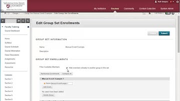 Creating Groups in Blackboard Learn - Part 2