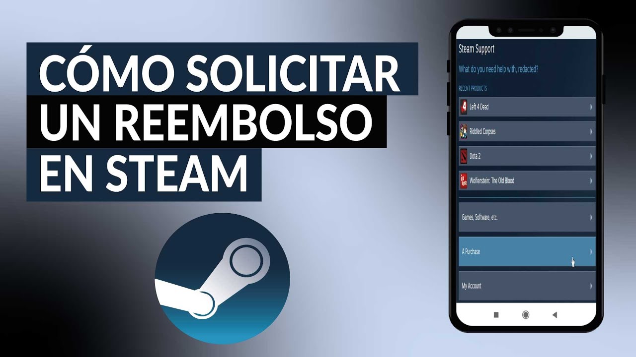 Cómo solicitar el reembolso de un juego en Steam