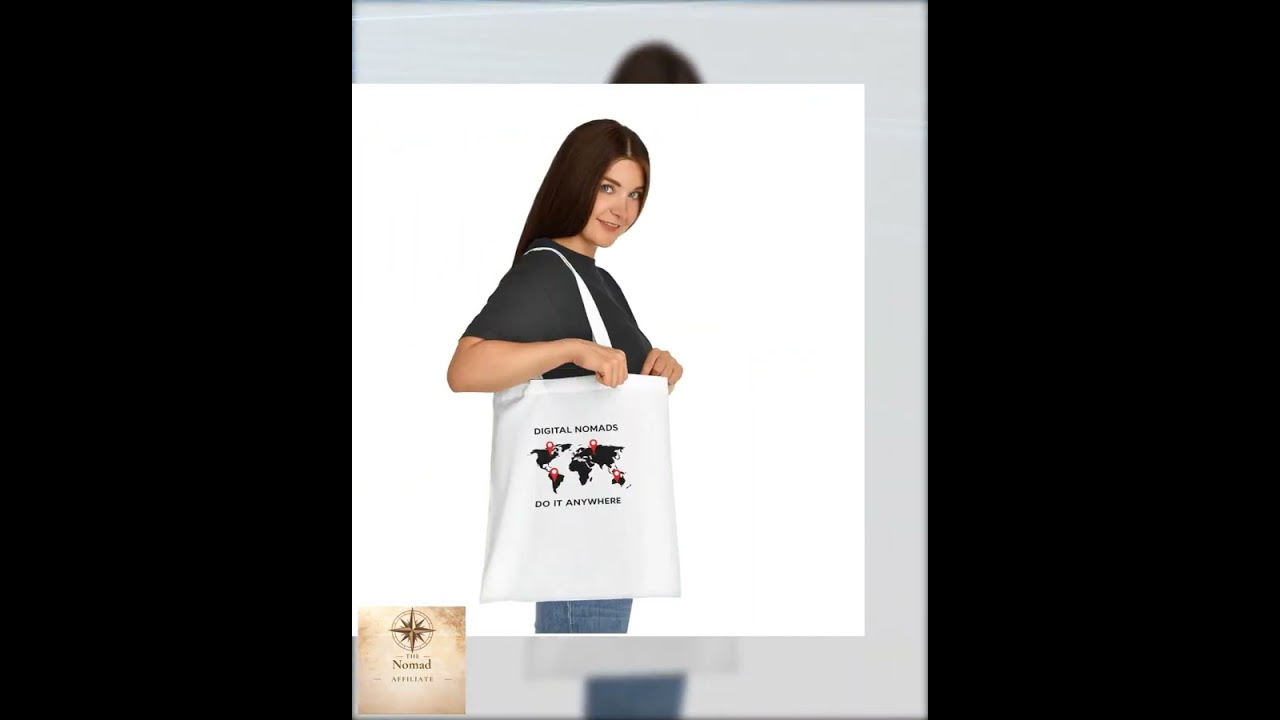 rewrite this title Digital Nomads World Map Tote Bag, Do It Anywhere Travel Gift rewrite this title Digital Nomads World Map Tote Bag, Do It Anywhere Travel Gift