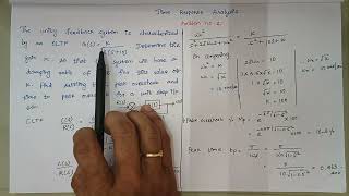 Time Response Analysis (Problem no 4)