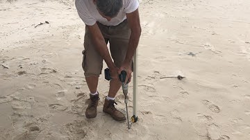 Maximum Pop Up Shade Canopy Anchoring on sand or at the Beach
