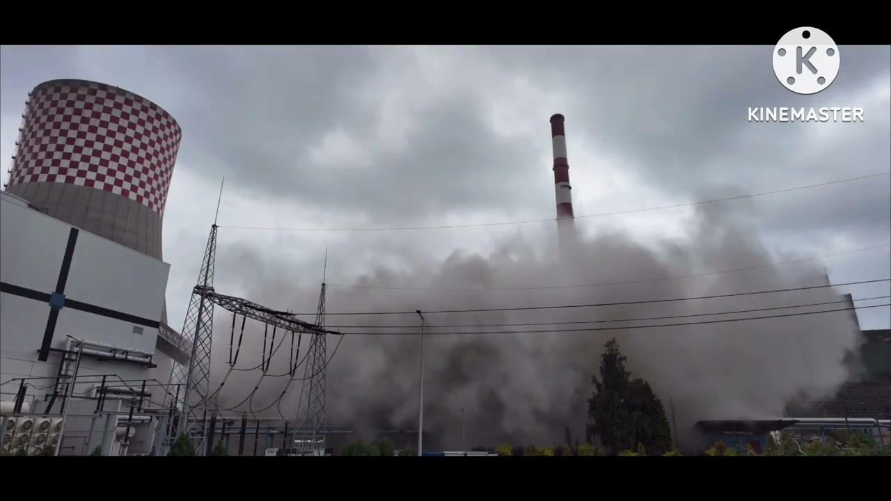 Łagisza power plant demolition ￼