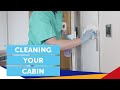 Cleaning your cabin  north sea  overnight ferry  po ferries