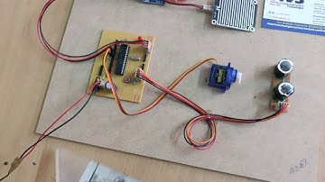 architectural model of a bus stop with automatic sunshade using ARDUINO