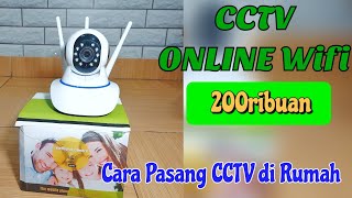 Review Kamera CCTV Wifi | Cara Memasang CCTV di Rumah | CCTV ONLINE Murah