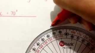 How to draw angles using a protractor (with helpful tip) by Aqidah Ho 5,135 views 10 years ago 3 minutes, 5 seconds