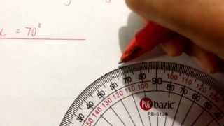 How to draw angles using a protractor (with helpful tip)