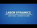 Labor Dynamics and the Good Jobs Initiative