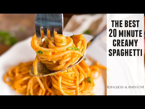 CREAMY Garlic & Paprika Spaghetti   Quick & Easy 20 Minute Recipe