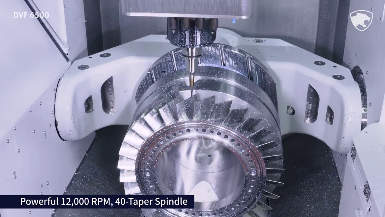 DVF 6500 I 5AXIS Machining Center I Doosan Machine Tools - YouTube