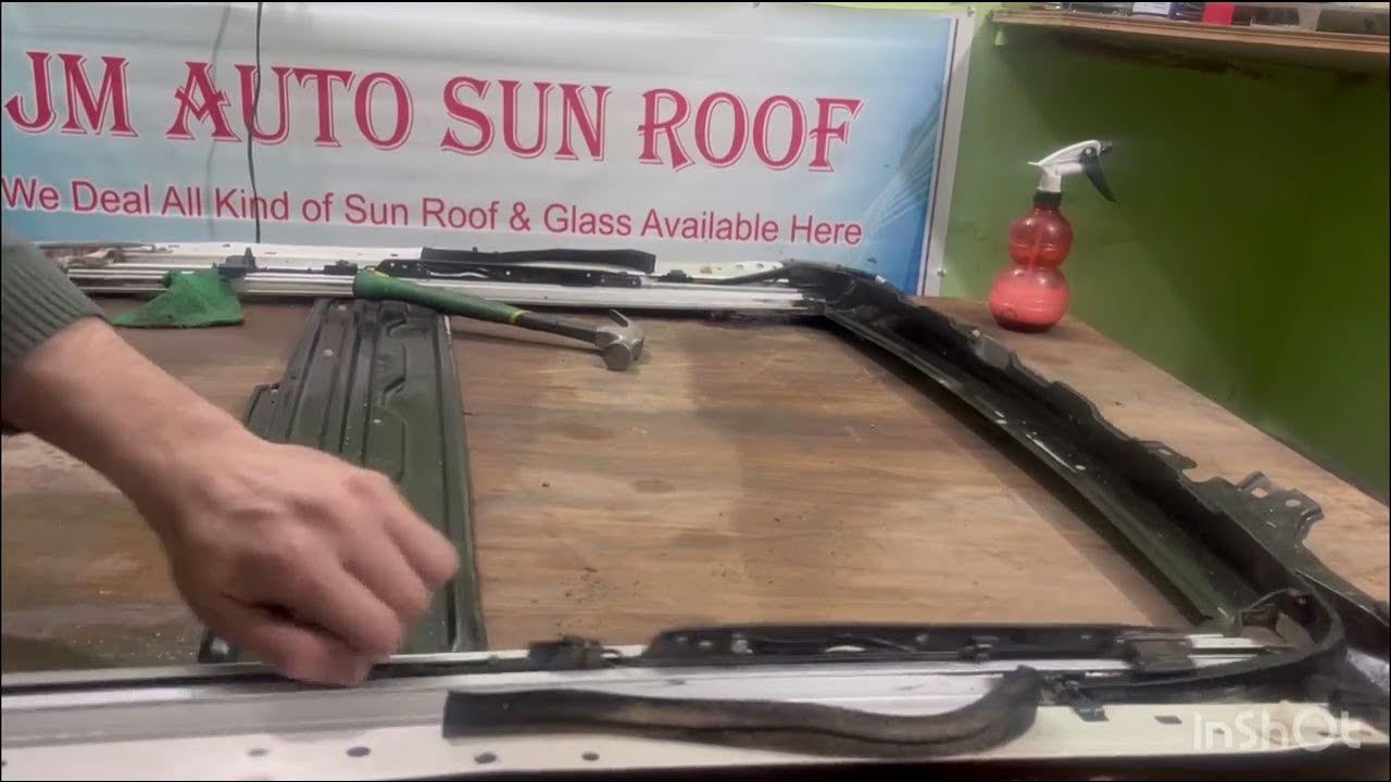 How to clean Honda Rebirth sunroof YouTube