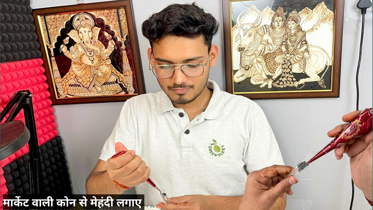 Bajar wali cone se mehandi kaise lagaye/chaina cone se mehandi kaise lagaye