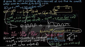 RL RC RLC circuit sinusoidal excitation problems Circuits and networks 19 scheme KTU