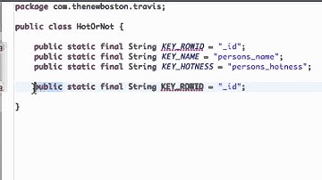- 112 - Setting up SQLite Database Variables