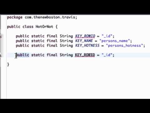- 112 - Setting up SQLite Database Variables