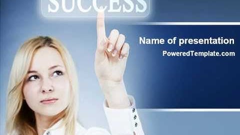 Reaching for Success PowerPoint Template by PoweredTemplate.com