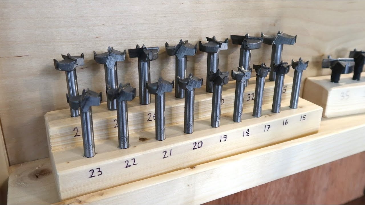 Making a drill index for Forstner bits - YouTube