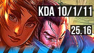TALIYAH vs YASUO (MID) | 10/1/11, Dominating | EUW Master | 25.16
