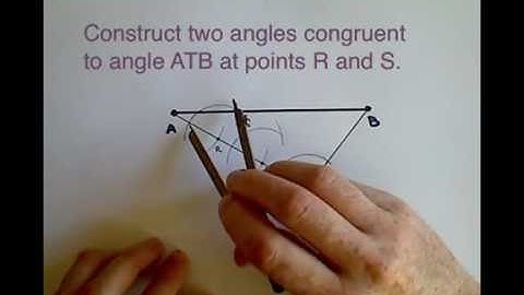 Construction: Dividing a Segment into Three Congruent Segments