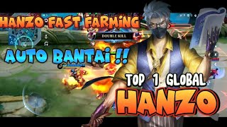 Hanzo Top 1 Global 2023 - Fast Farming Hanzo Bikin Martis FEEDER !! - Mobile Legends || MLBB