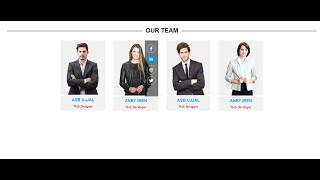 Our Team Section Using HTML and CSS/ Web design