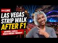 Las Vegas Strip Walk AFTER F1 Grand Prix — Crowds, Cars & Vegas Energy Tonight!