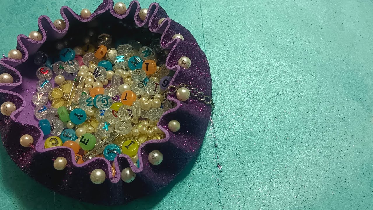 How to Make Glitter Foam Sheet Basket in Simple Way best out of waste